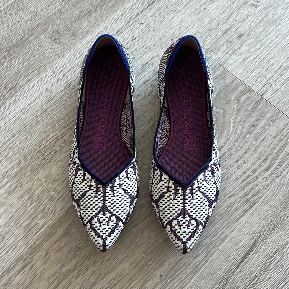 💜🦄 Rothy’s The Point in Wisteria Purple (In-Store Exclusive)